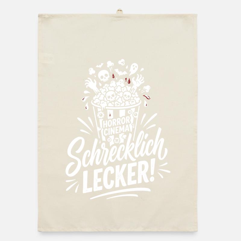 Blutspritzer Horror Splatter Design Organic Geschirrtuch