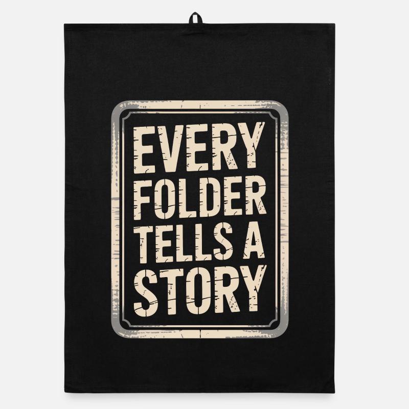 Every Folder Tells a Story Organic dish towel