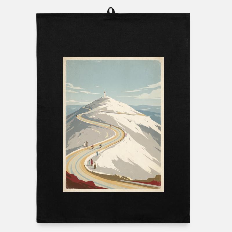Ventoux Summit Road – Radfahrer-Erinnerung Organic Geschirrtuch