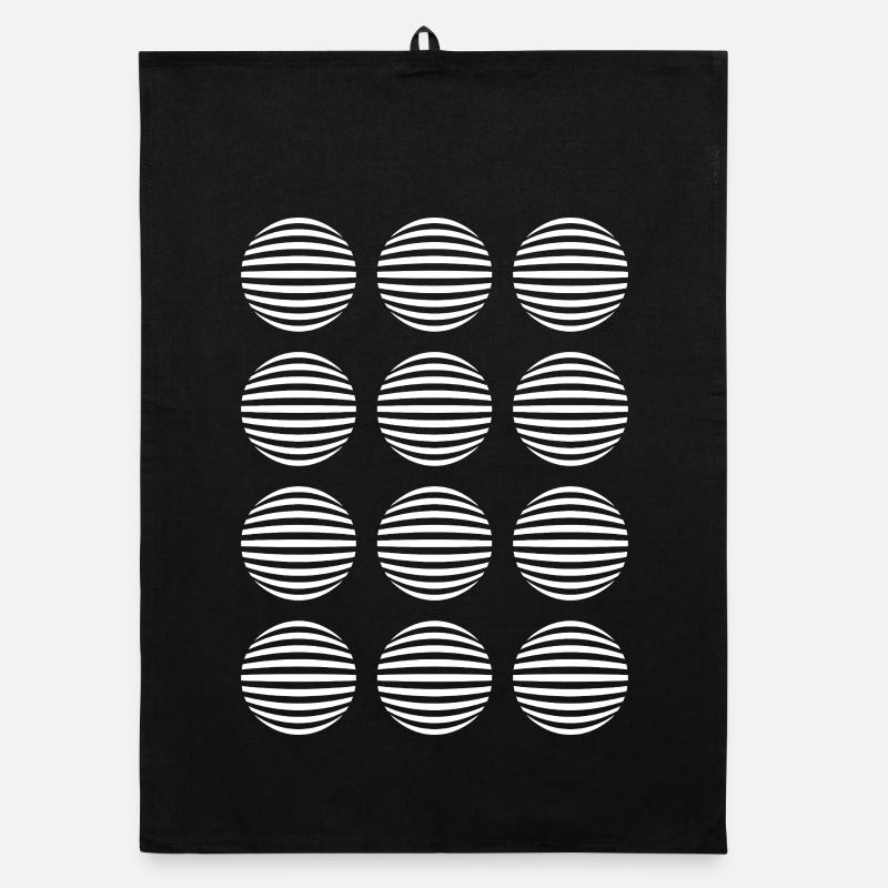 Geometrische Kugeln Organic Geschirrtuch