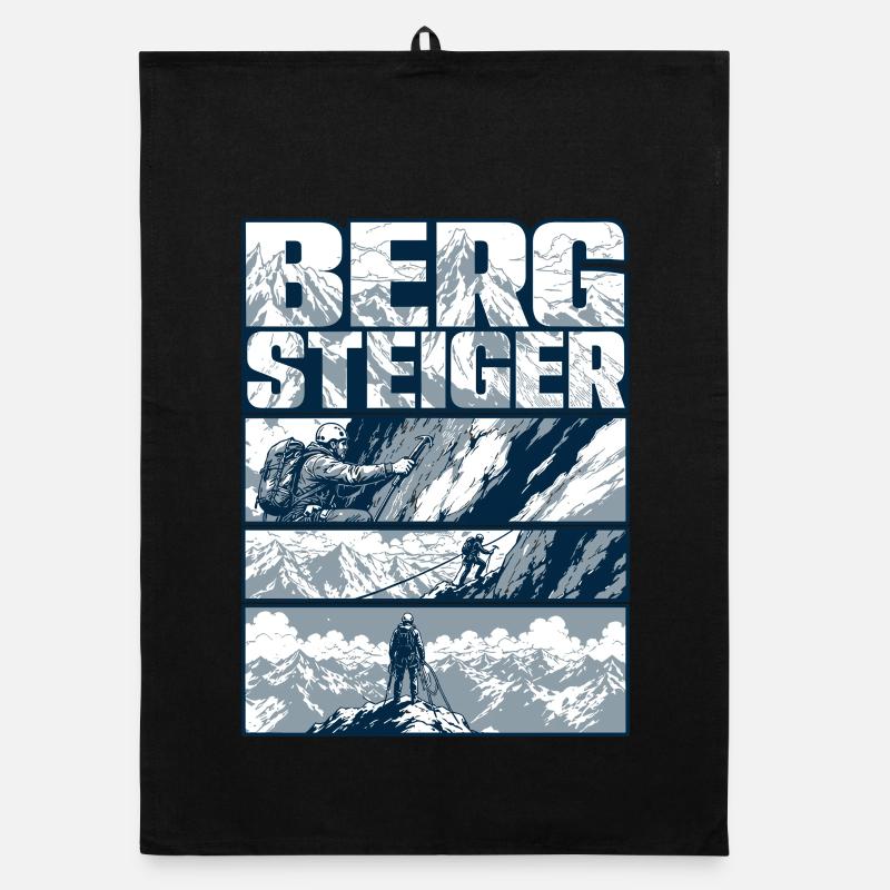 Mountaineer Summit Assault Retro Organic dish towel