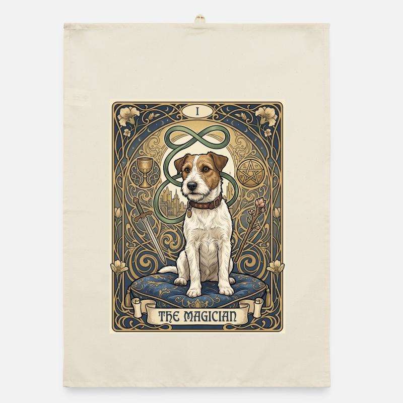 Hund, der Magier Organic Geschirrtuch