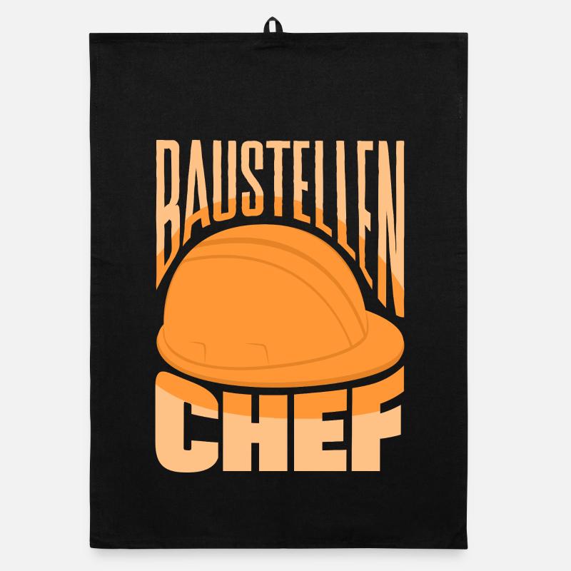 Baustellen Chef Bauleiter Handwerker Hausbau Organic Geschirrtuch