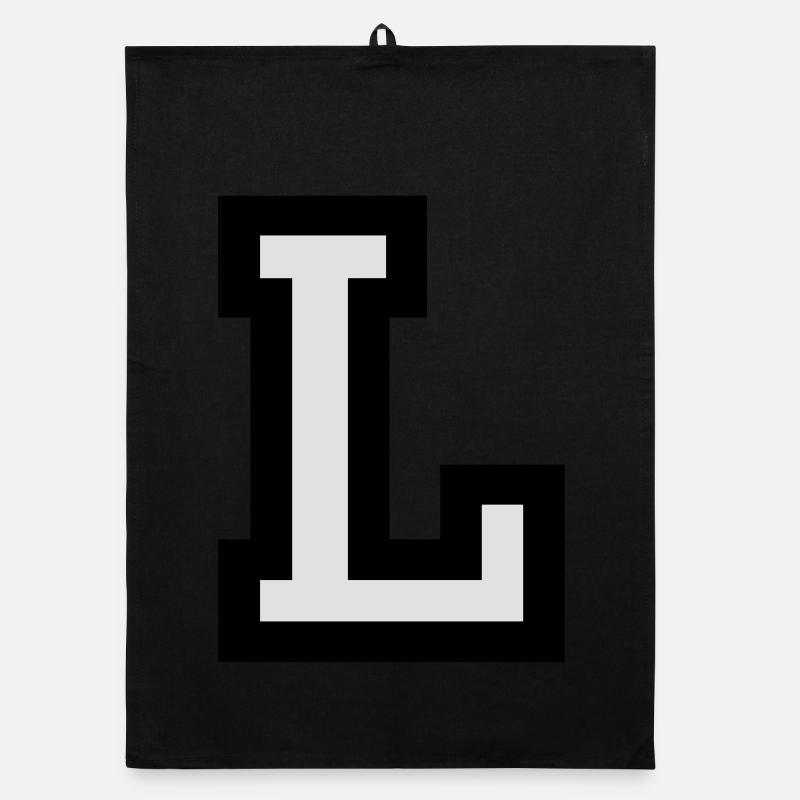 Buchstabe L Organic Geschirrtuch