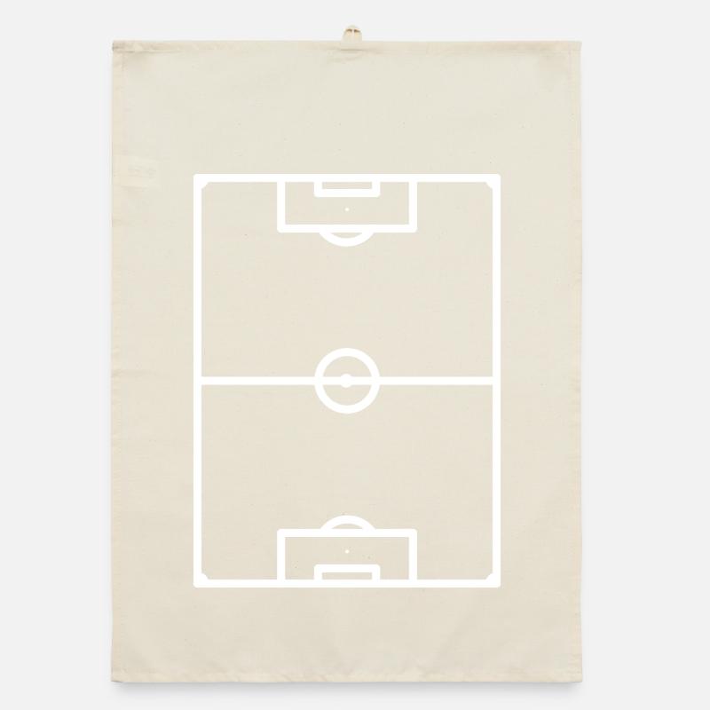 Fußballfeld Organic Geschirrtuch