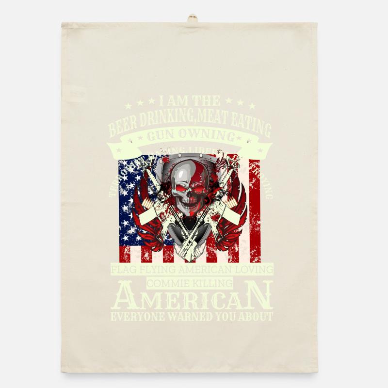 Army Skull Organic Geschirrtuch
