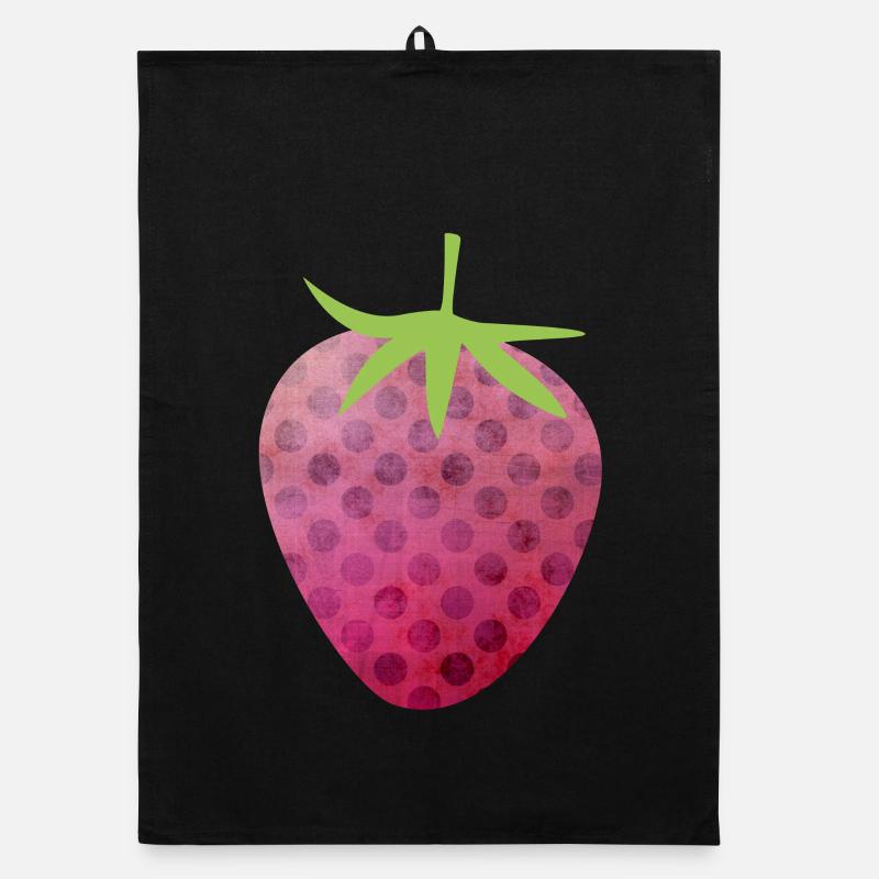 Strawberry Spring Pattern Fruit Spring Pink Fruit Organic dish towel