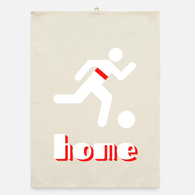 Stuttgart home mit roten Brustring Organic Geschirrtuch