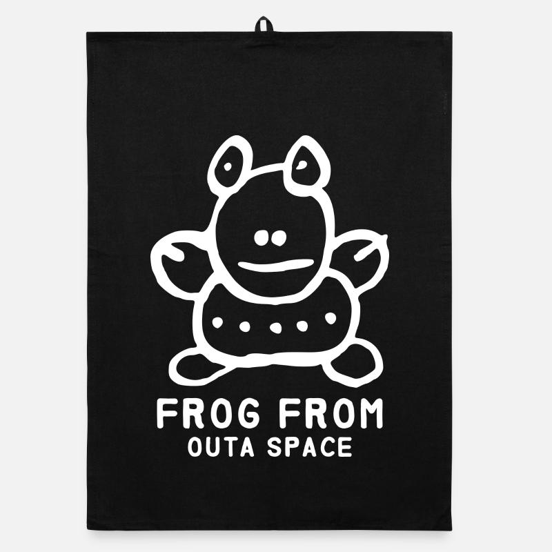 Grenouille « Grenouille de l’espace extérieur » disant Torchon bio