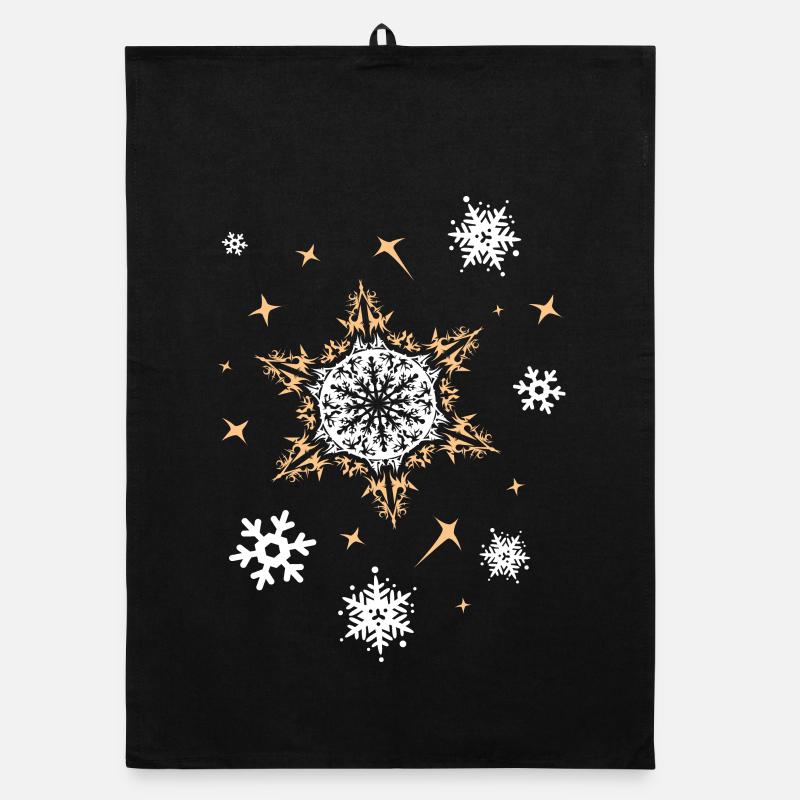 xmas stars christmas pattern snow winter icon Organic dish towel