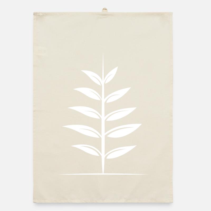 Nature Leaf Simple Outdoor Simple Tree Lines Organic dish towel