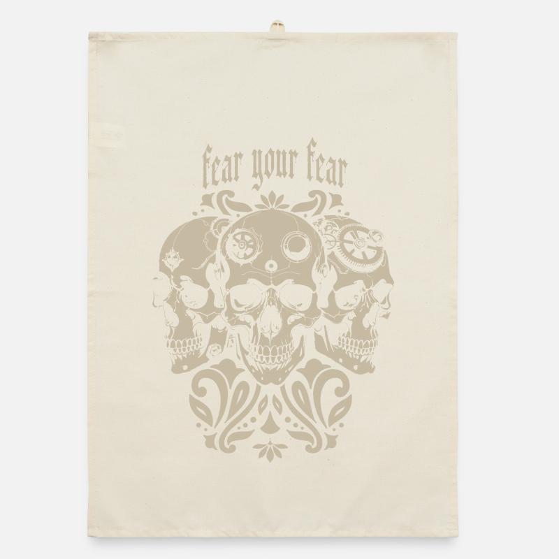 Three sculls Organic dish towel