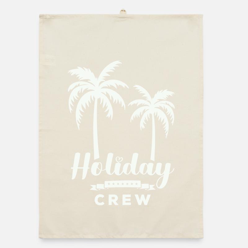 Urlaubscrew Palmendesign Organic Geschirrtuch