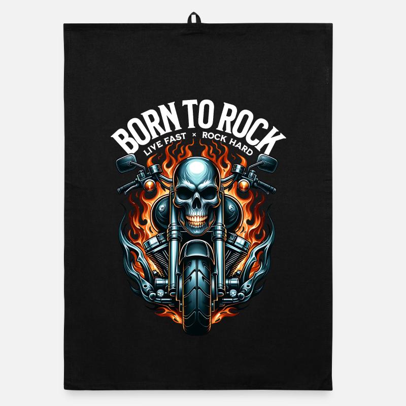 Rock and Roll Always and Forever Rockabilly 2025 Organic Geschirrtuch