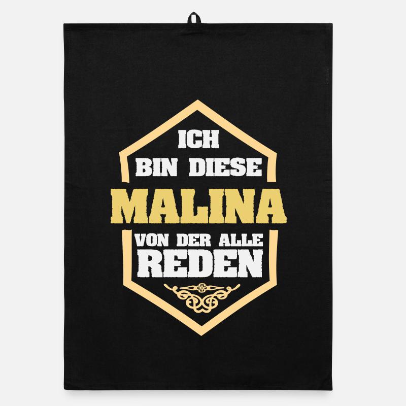 Malina as a first name Organic dish towel