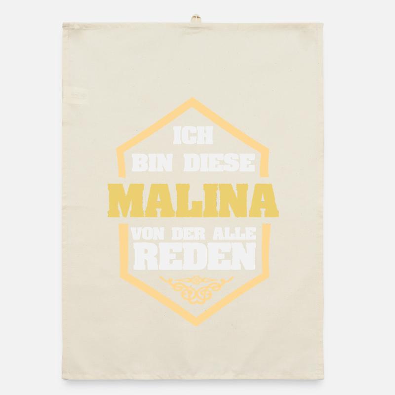 Malina as a first name Organic dish towel