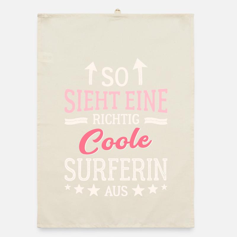 This is what a really cool surfer looks like Surfing Organic dish towel