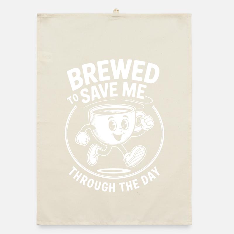 Kaffeebecherheld Rettet Den Tag Organic Geschirrtuch