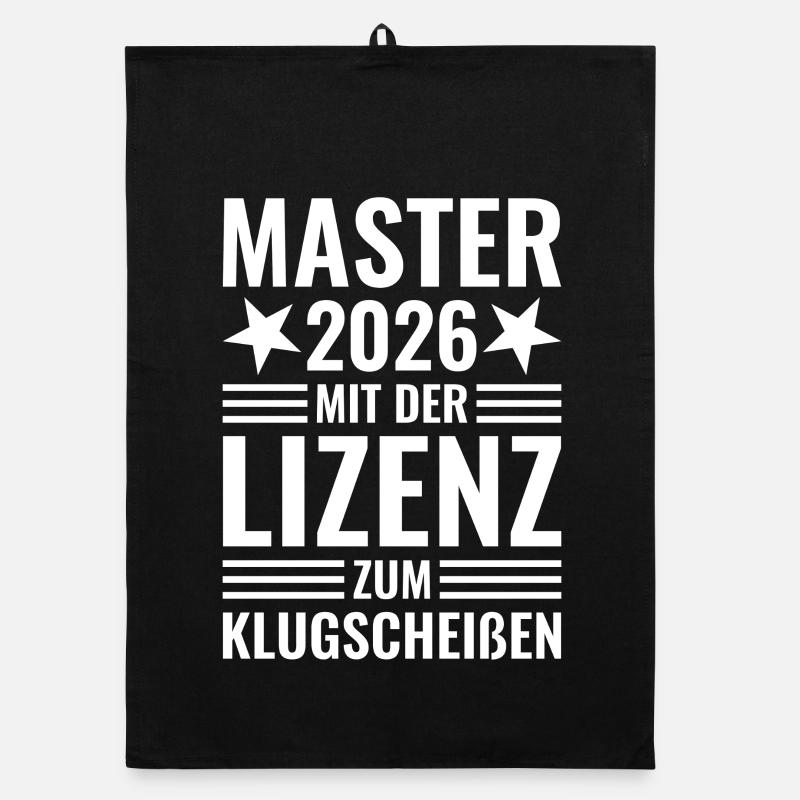 Master 2026 mit der Lizenz zum Klugscheißen Organic Geschirrtuch