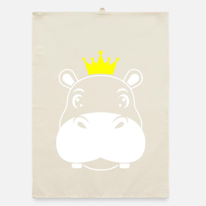 Roi Hippopotame Prince Héritier Vector Torchon bio