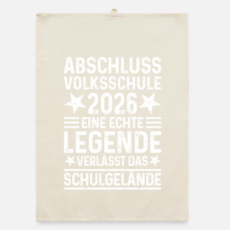 Elementary School Graduation 2026 Legend School Grounds Organic dish towel