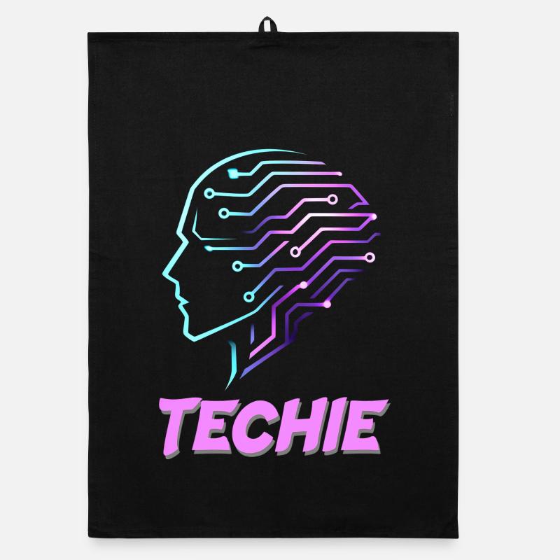 Technicien de circuits à tête néon Torchon bio