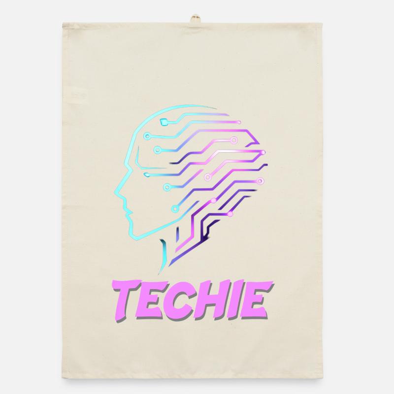 Technicien de circuits à tête néon Torchon bio