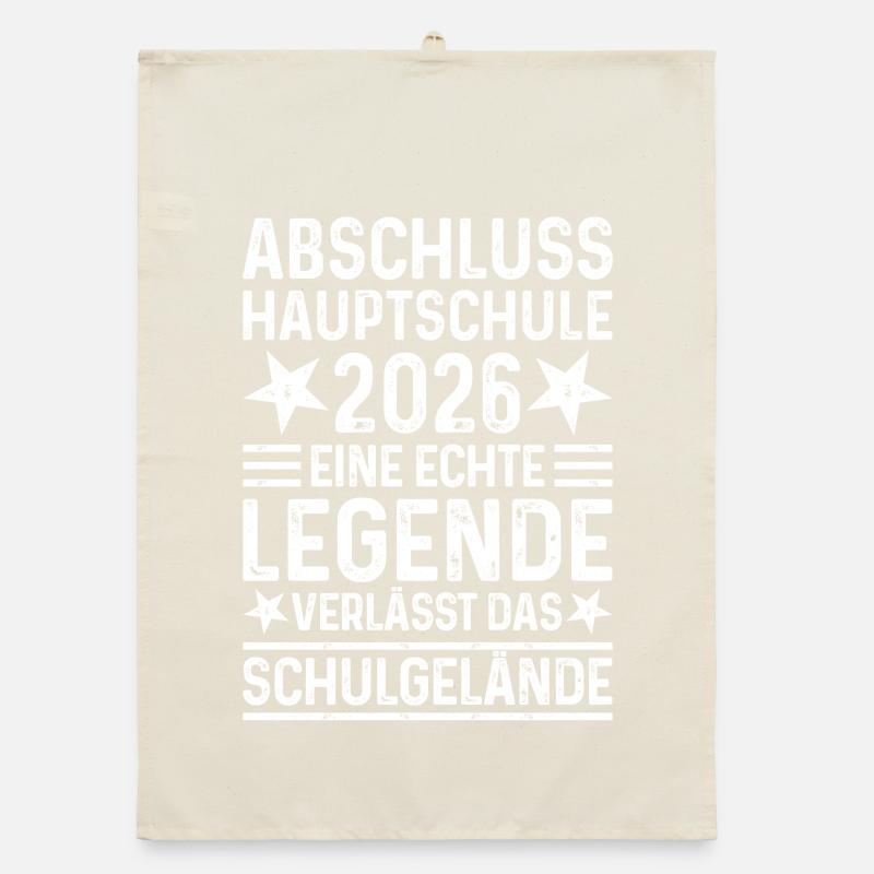 Graduation from secondary school 2026 Legend school grounds Organic dish towel