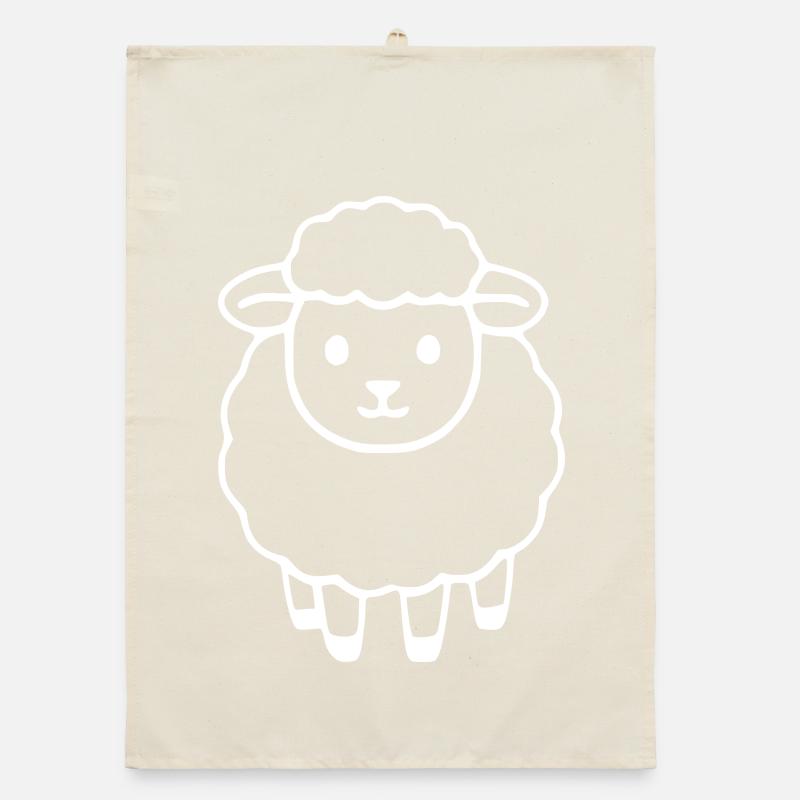 Schaf Schäfchen Lamm Organic Geschirrtuch