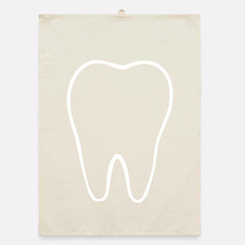 Tooth, Teeth, Dentist Organic dish towel