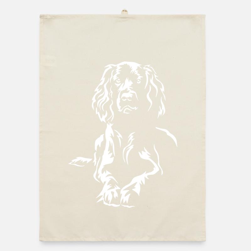 Field Spaniel « Édition Noire » Torchon bio