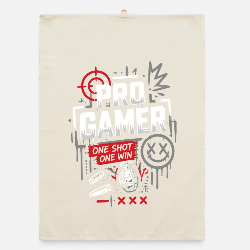 Pro Gamer No Mercy Style Organic dish towel
