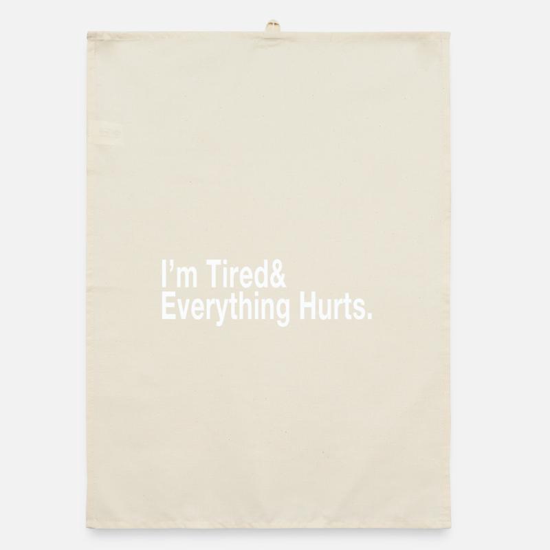 Ich bin müde Organic Geschirrtuch