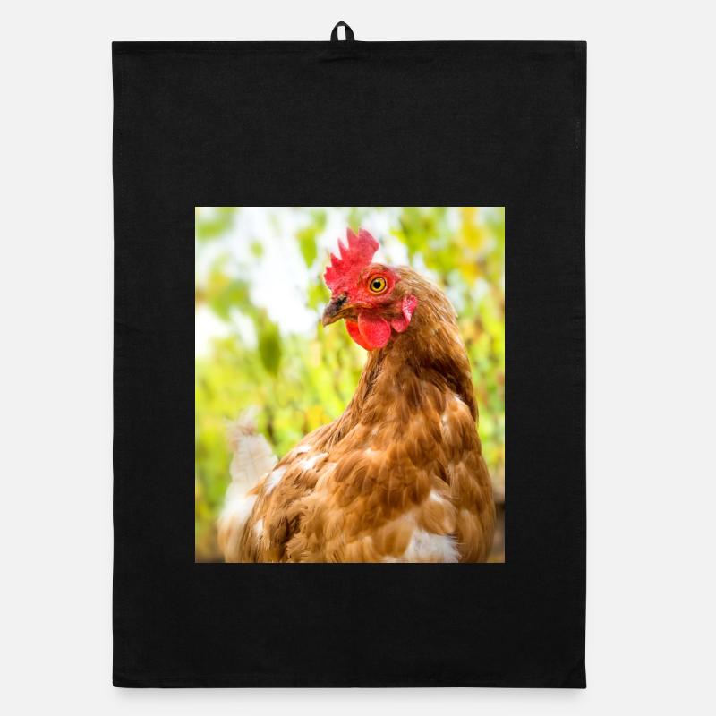 Ich wollt' ich wär' ein Huhn Organic Geschirrtuch