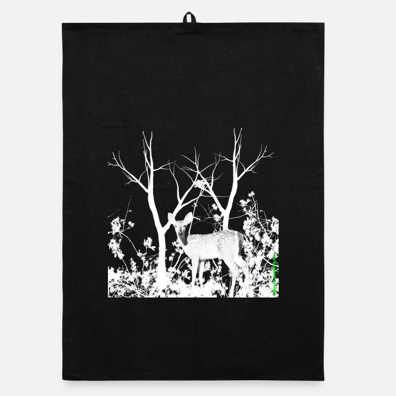 deer Organic dish towel