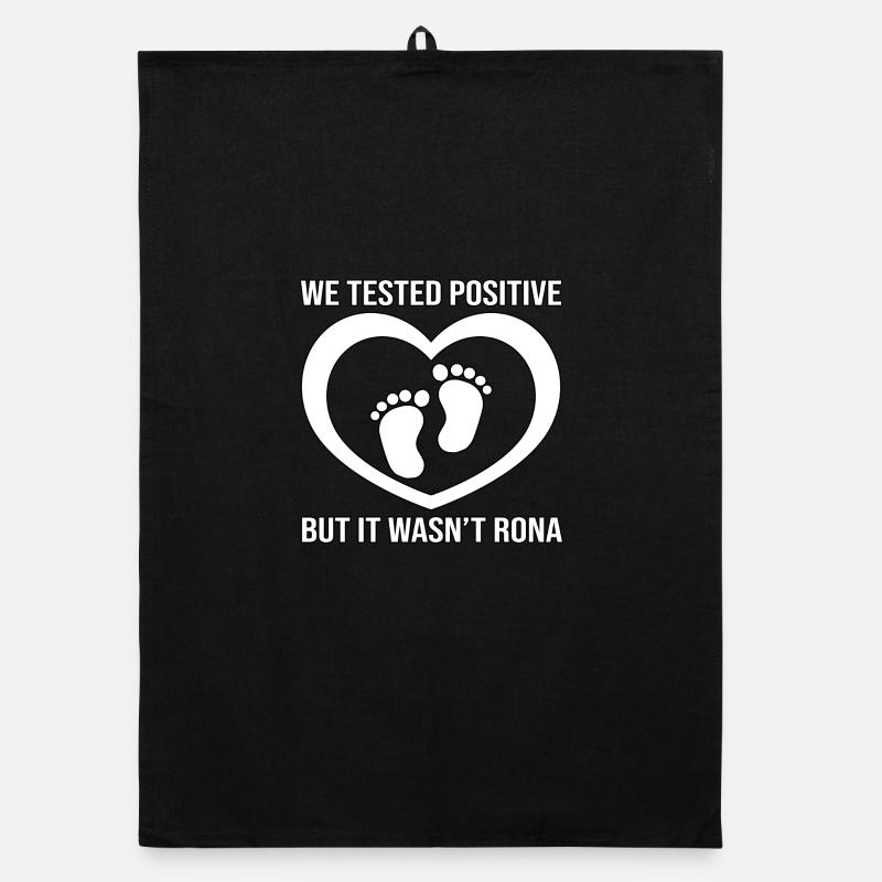Positive Test Not Rona Tee Organic dish towel