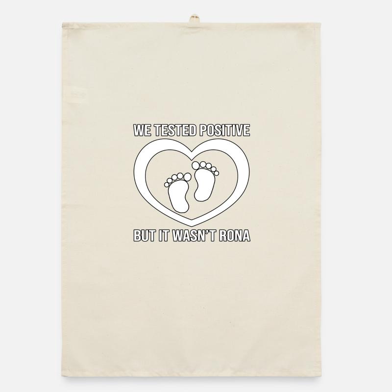 Positive Test Not Rona Tee Organic dish towel