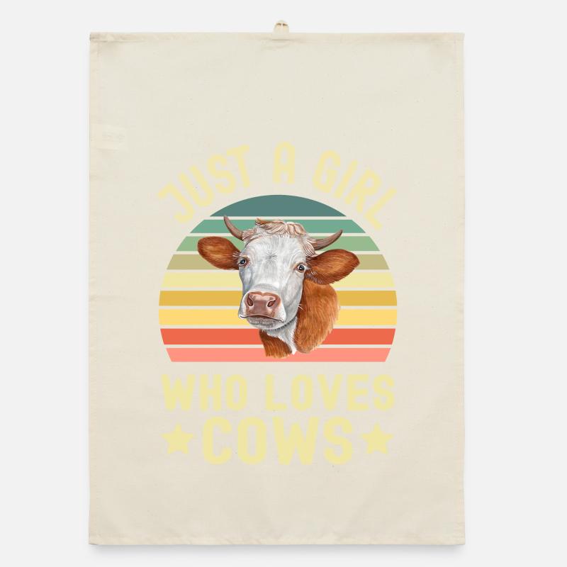 Cow Cows Organic dish towel