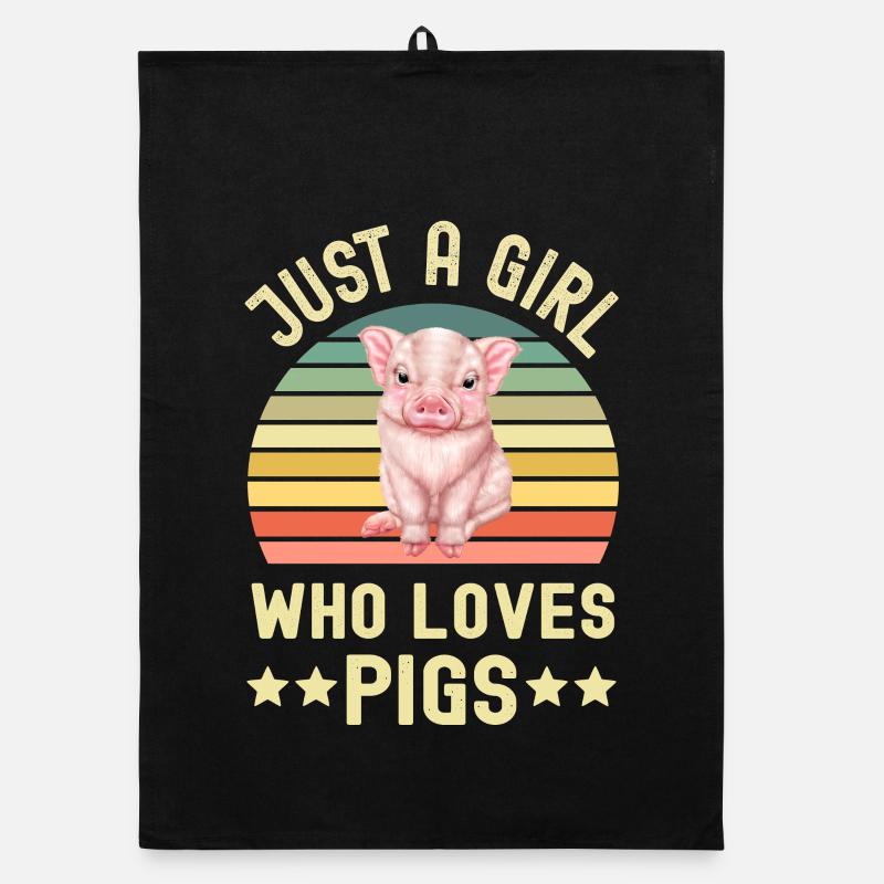 Schwein Schweine Organic Geschirrtuch