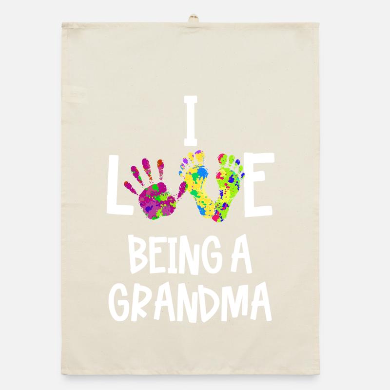 Statement Ruhestand Alte Frau Großmutter Oma Organic Geschirrtuch