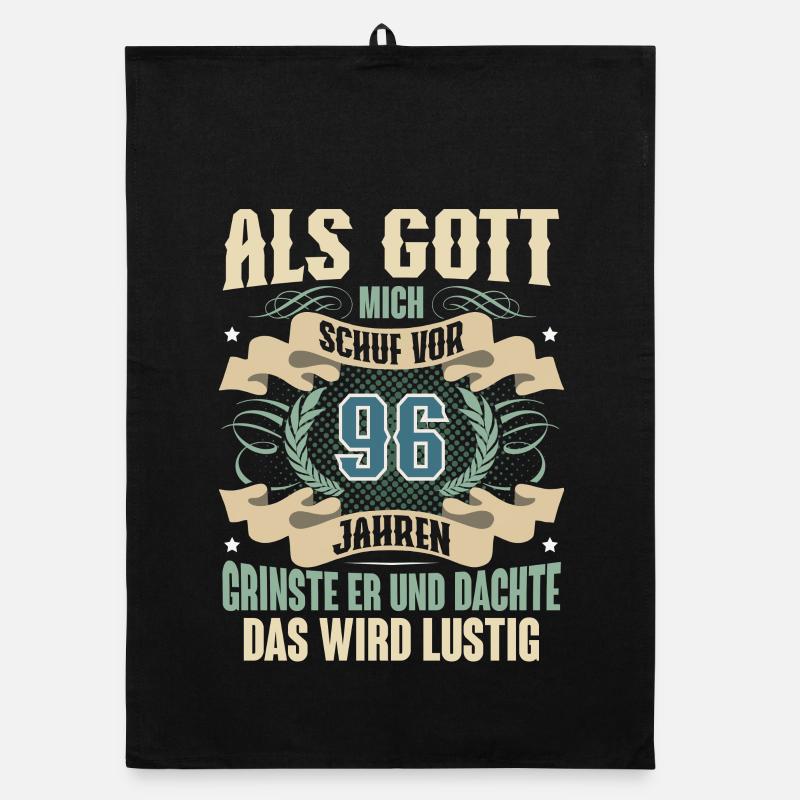 96. Geburtstag Als Gott Mich Schuf Vor Organic Geschirrtuch