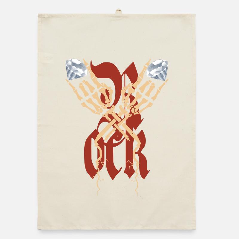 Diamond Rock Skeleton Organic dish towel