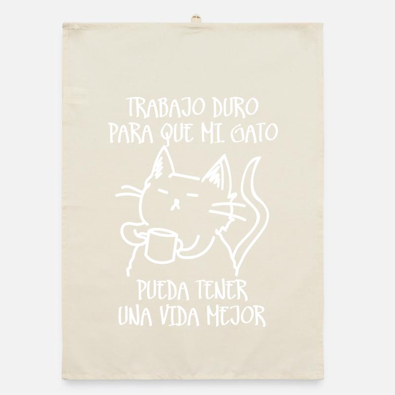 Hard work (dark) Organic dish towel