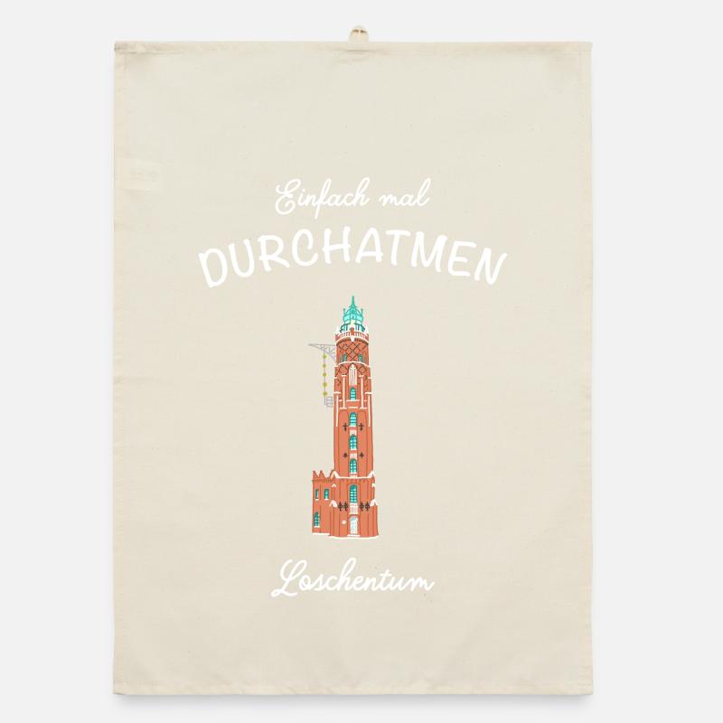 Bremerhaven, lighthouse Loschenturm Organic dish towel