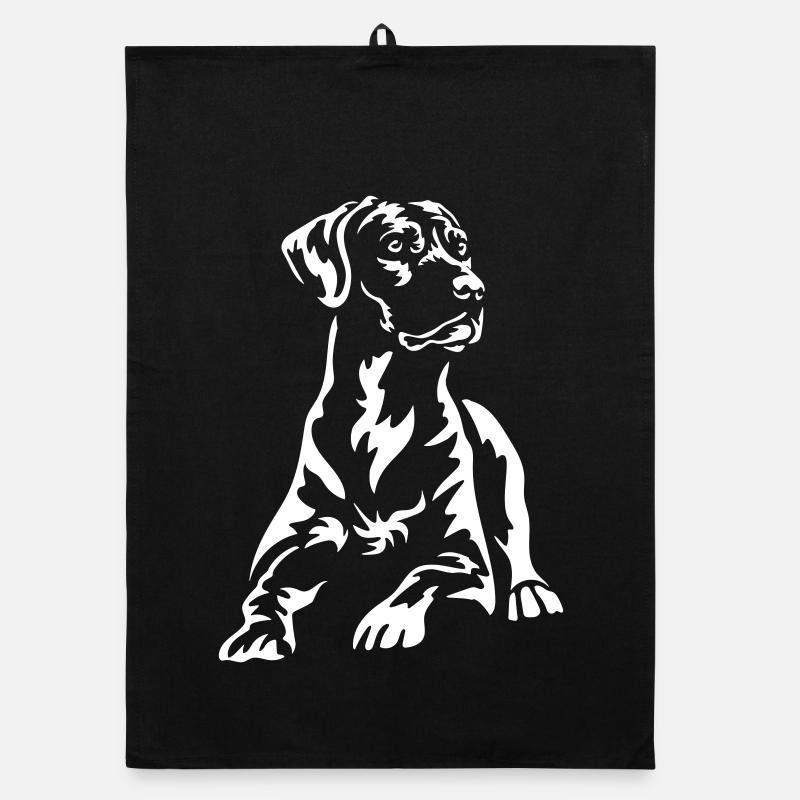 Rhodesian Ridgeback « Black Edition » - Torchon bio - noir