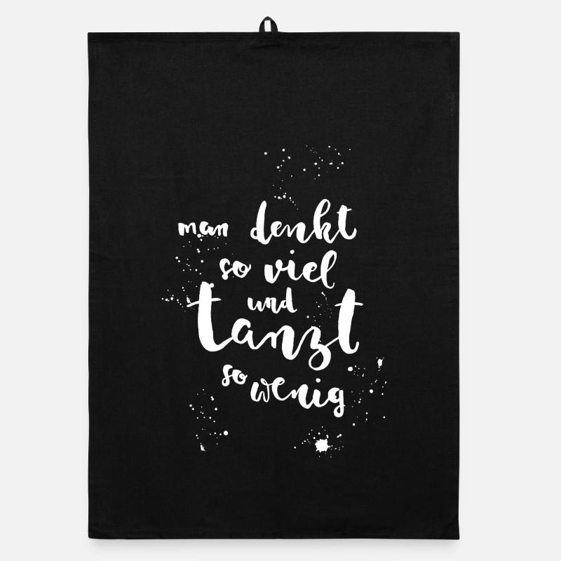 Dancing instead of thinking Organic dish towel