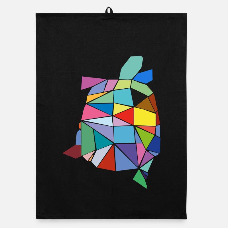 Turtle colorful Organic dish towel