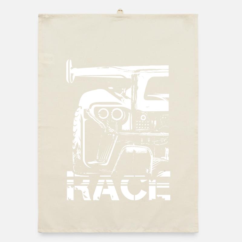 Voiture de course Racing Symbole Racing utilisé look Logo Torchon bio
