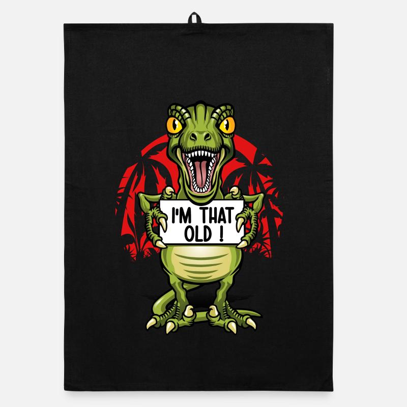 Vieux comme un dinosaure Torchon bio