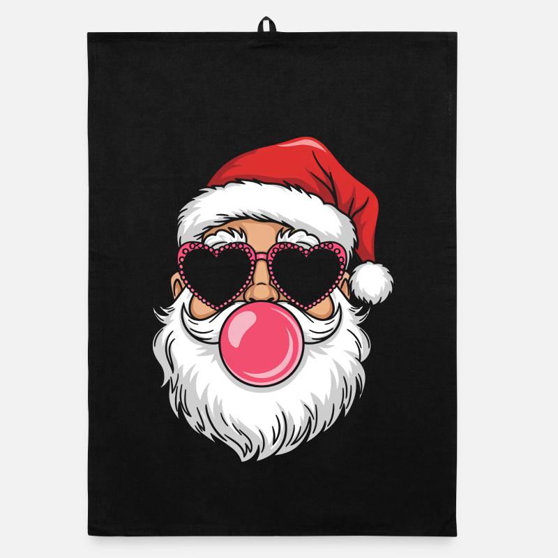 Cool Père Noël Tendance Drôle Torchon bio